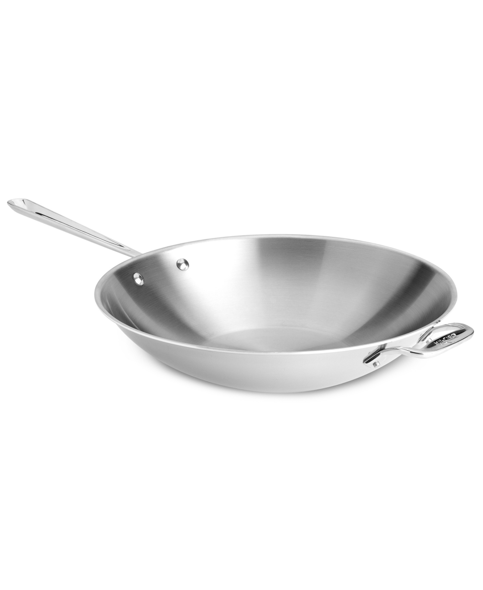 Clad Stainless Steel Open Stir Fry, 14   Cookware   Kitchen