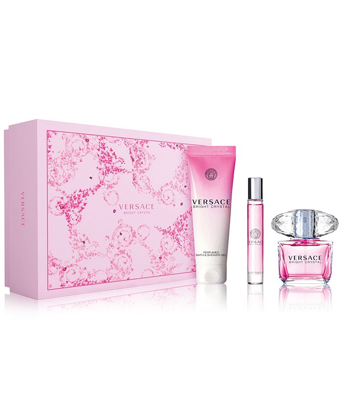 Versace Bright Crystal 3-Pc. Gift Set & Reviews - All Perfume - Beauty ...
