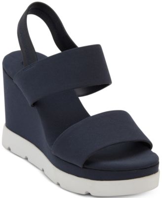 dkny cati slingback wedge sandals