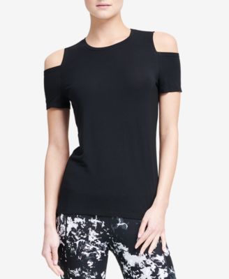 dkny cold shoulder top