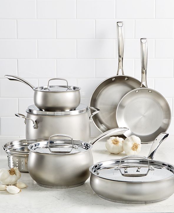 Belgique 11Pc. Stainless Steel Cookware Set, Created for Macy's