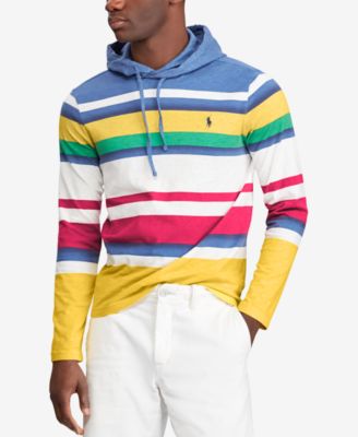 striped polo hoodie