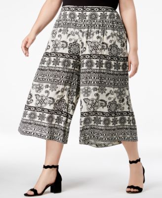 plus size gaucho capris