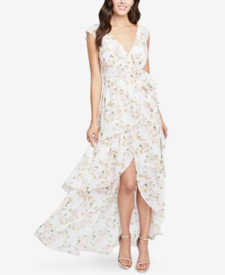 high low ruffle maxi dress