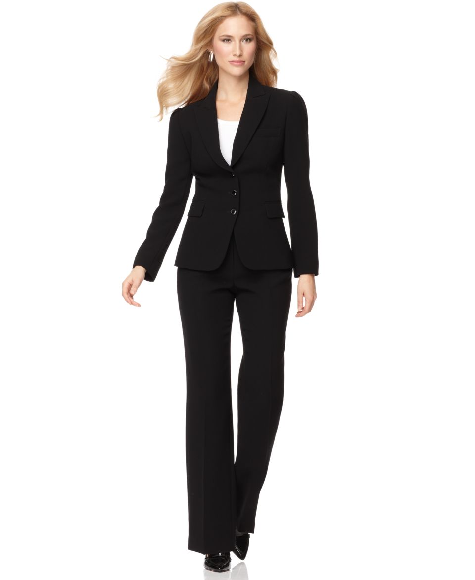 Tahari by ASL Petite Suit, Long Sleeve Button Front Jacket & Pants