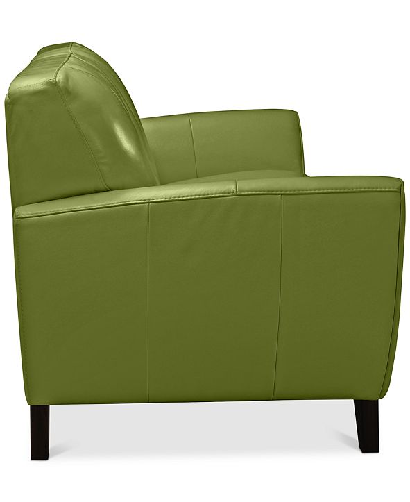 Furniture Myia 82" Leather Sofa, Created for Macy's & Reviews