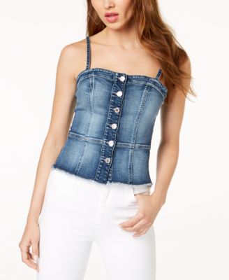 guess denim top