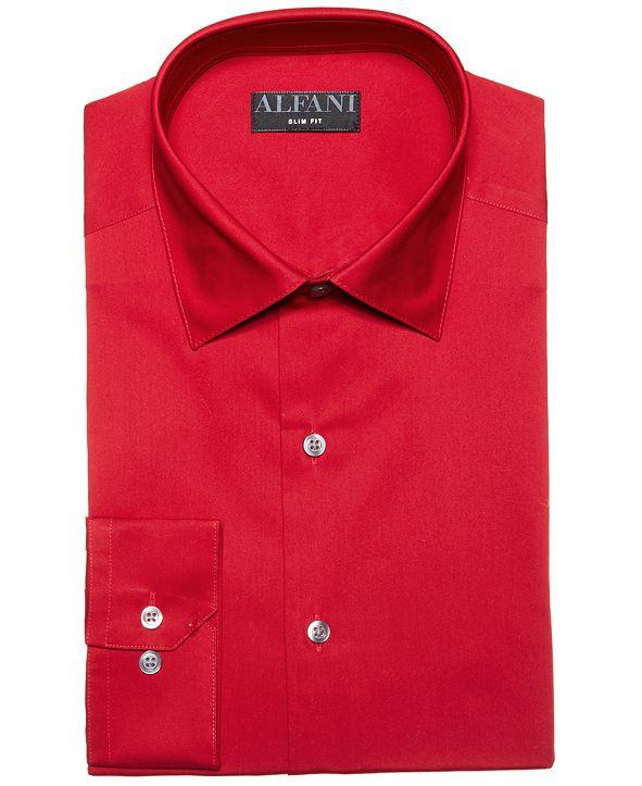 macy's men's slim fit dress shirts