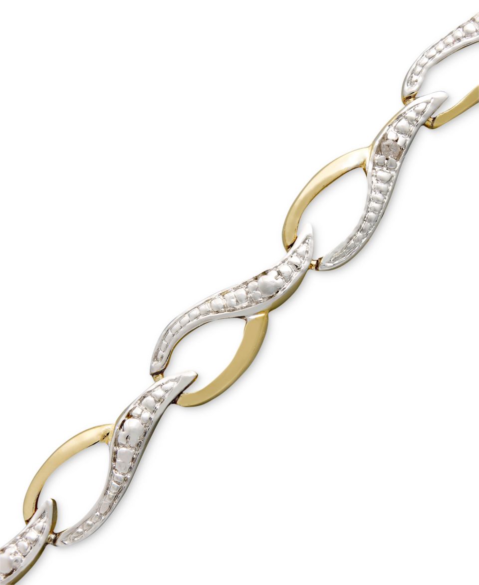 Victoria Townsend 18k Gold over Sterling Silver Bracelet, Diamond