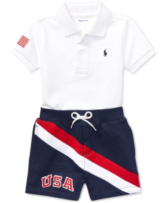 polo shorts sets