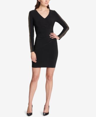 long sleeve twist dress