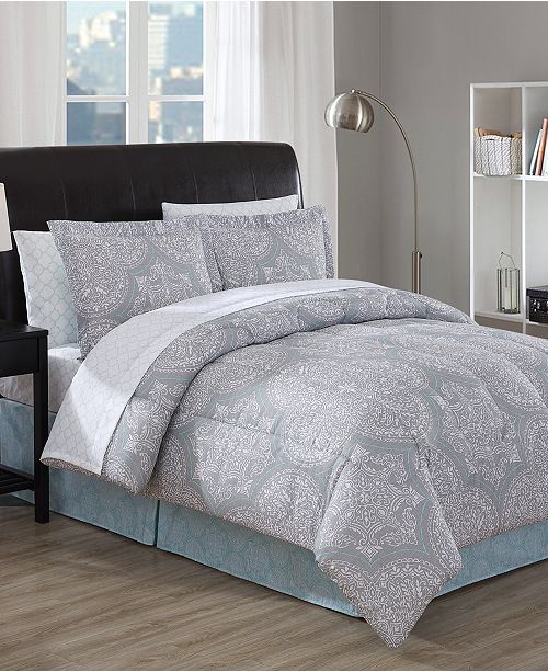Ellison First Asia Silverton 8 Pc Queen Comforter Set Reviews Bed In A Bag Bed Bath Macy S