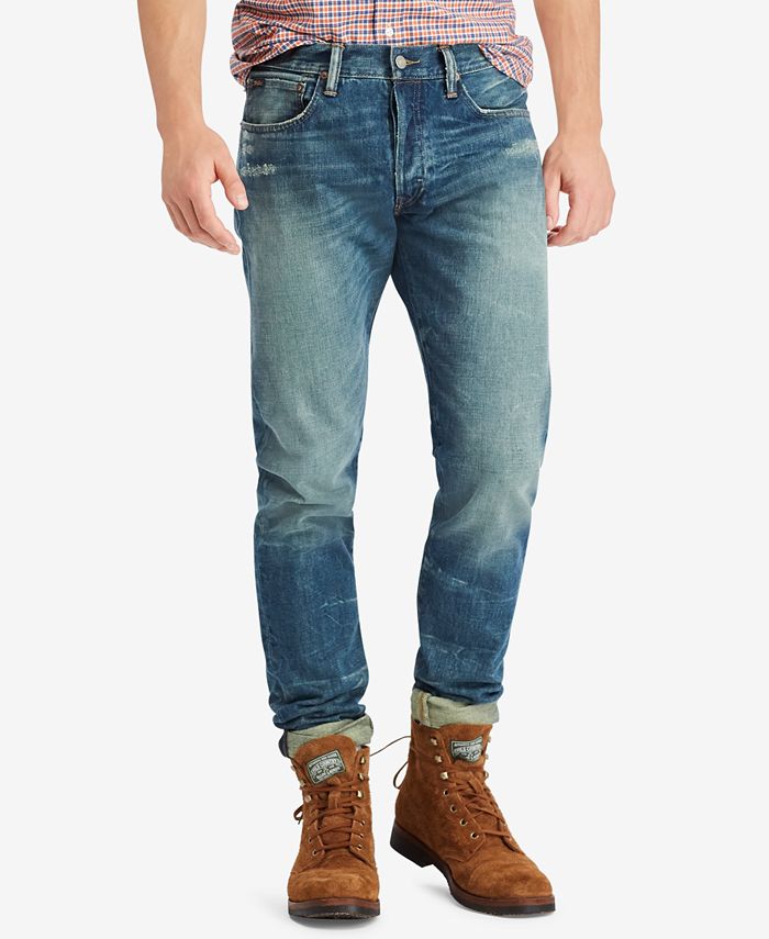 polo ralph lauren men's sullivan slim distressed jeans