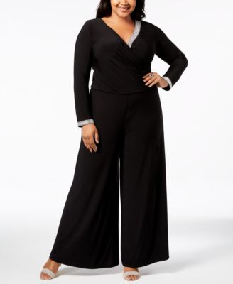 plus size formal jumpsuits with sleeves