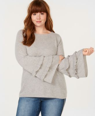 macys cashmere sweaters plus size