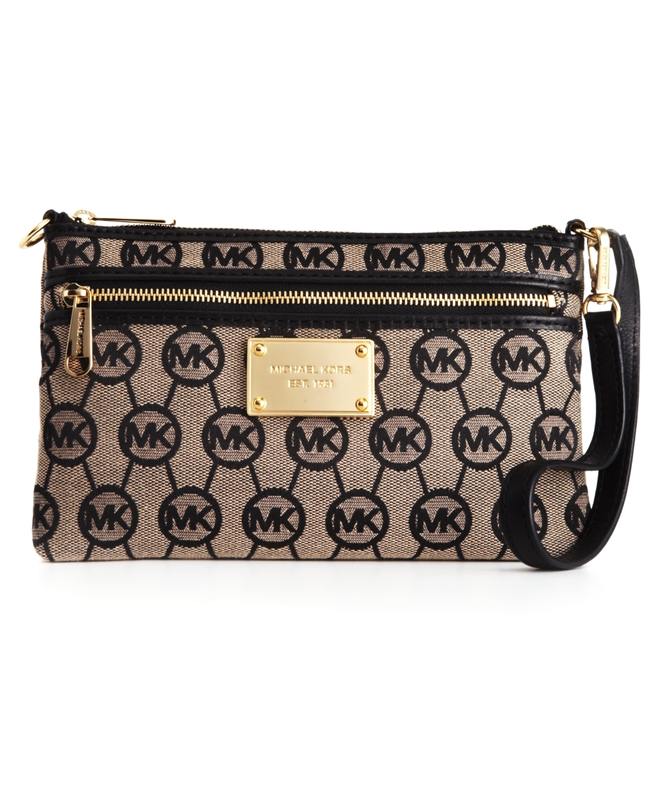 MICHAEL Michael Kors Handbag, Jet Set Monogram Large Wristlet 