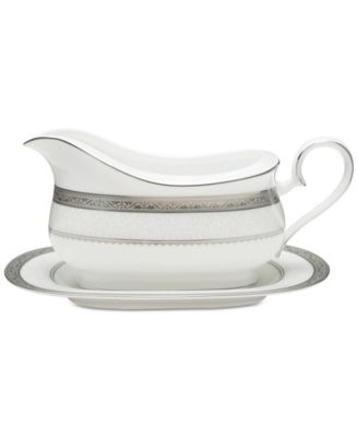 Соусник и поднос Noritake Odessa Platinum