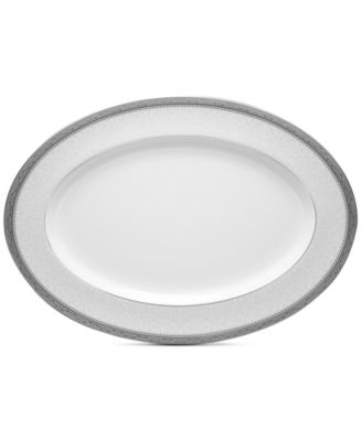 Блюдо Noritake Odessa Platinum овальной формы диаметром 16 дюймов