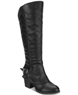 macys womens black boots