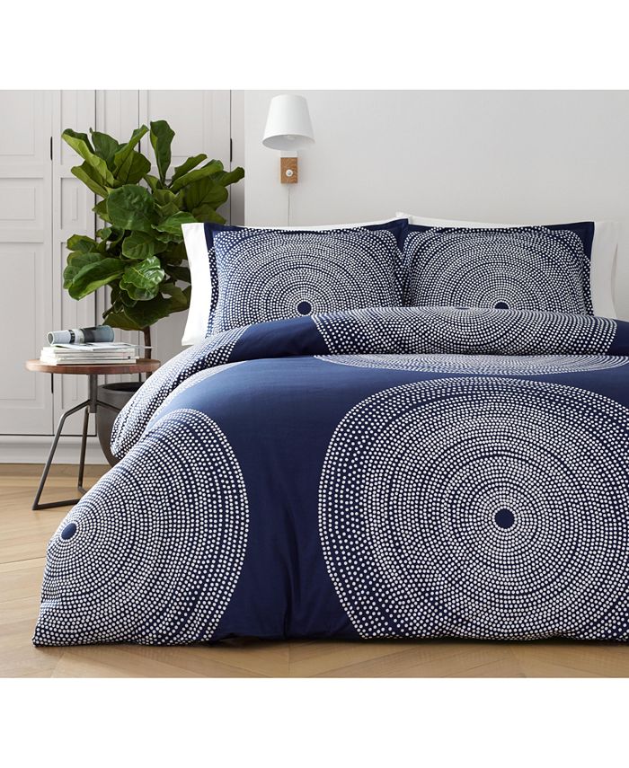 Marimekko Fokus Navy 3 Pc King Comforter Set Reviews Comforters Fashion Bed Bath Macy S