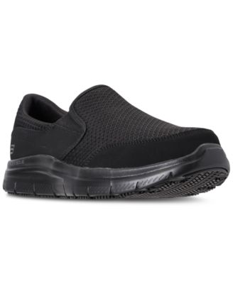 mens black casual slip on shoes