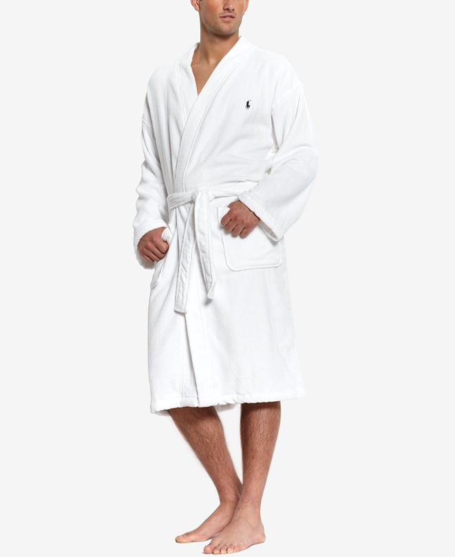 Polo Ralph Lauren Men's Sleepwear Soft Cotton Kimono Velour Robe
