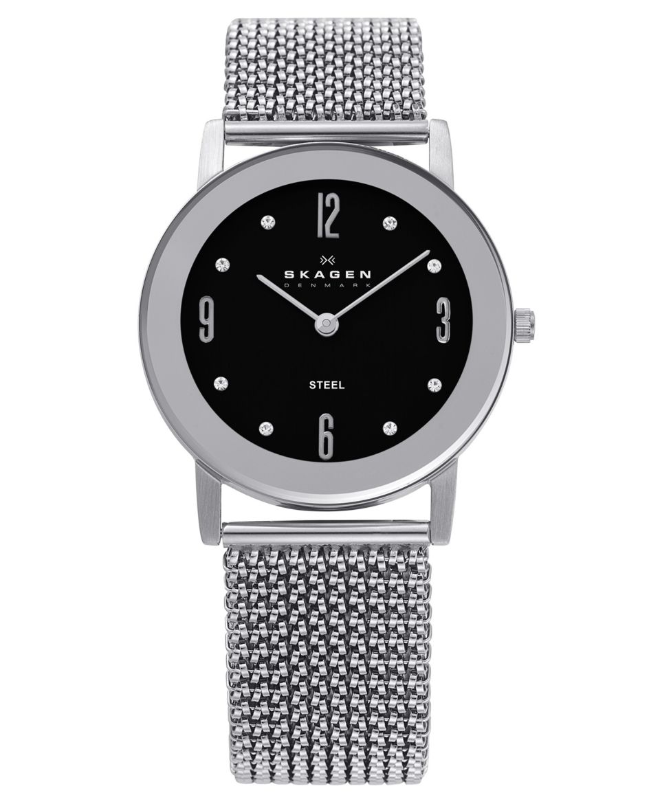 Skagen Denmark Watch, Womens Stainless Steel Mesh Expansion Bracelet