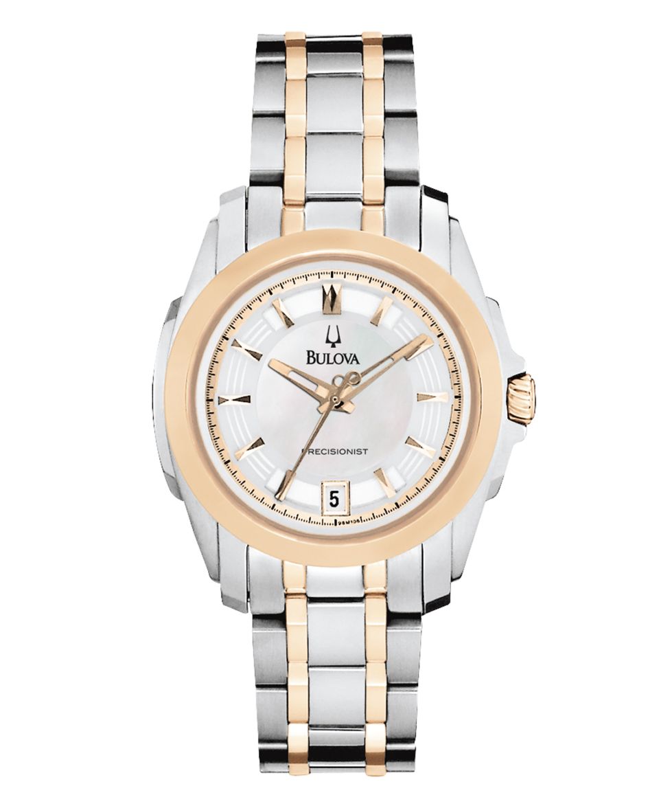 Bulova Watch, Womens Precisionist Two Tone Stainless Steel Bracelet