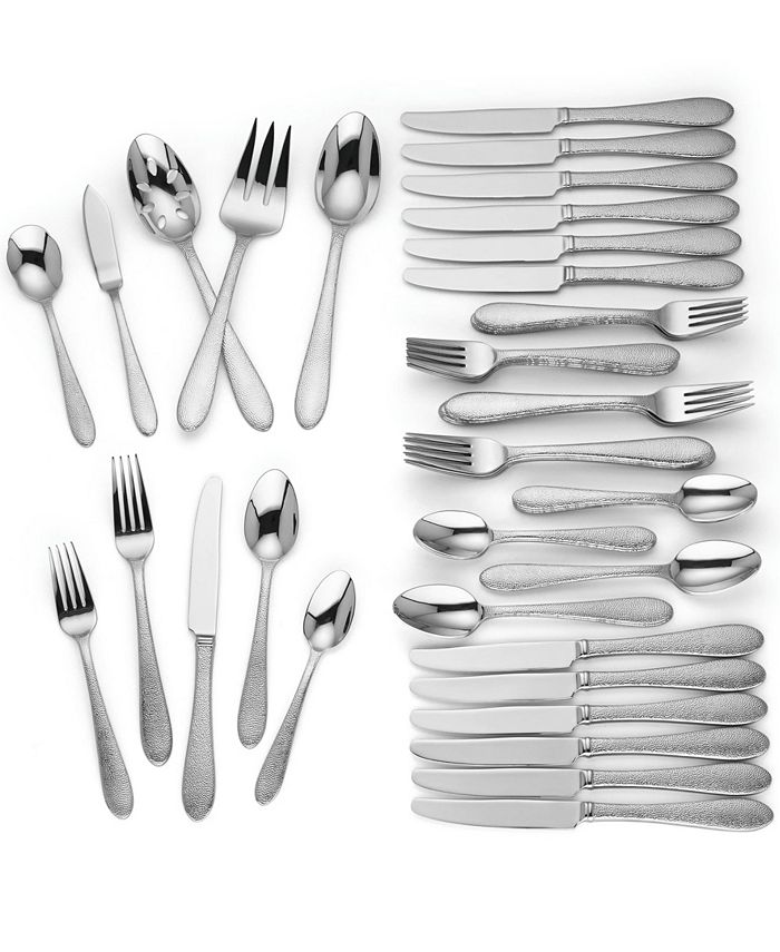 Hm3ahyhn Oogtm This bold flatware isn't just for company; https www macys com shop product lenox haveson 65 pc 18 10 stainless steel flatware set service for 12 created for macys id 6719998