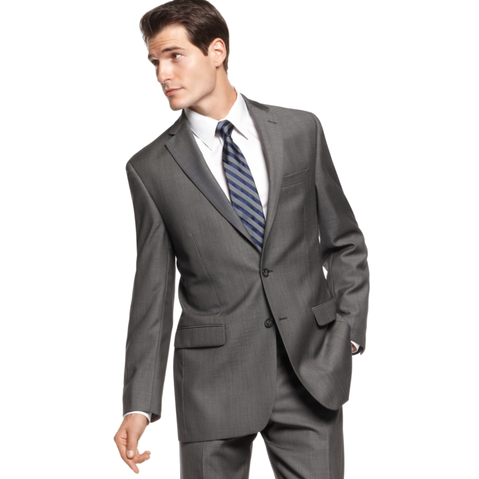   Suit Separates, Charcoal Pindot Slim Fit   Mens Suits & Suit Separates