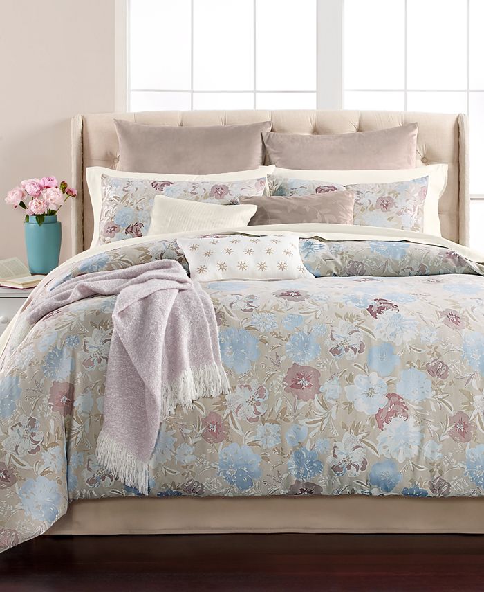 Martha Stewart Collection CLOSEOUT! Faded Floral 220Thread Count 14Pc