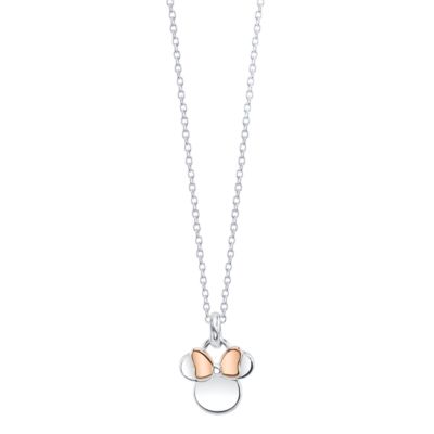 rose gold minnie necklace