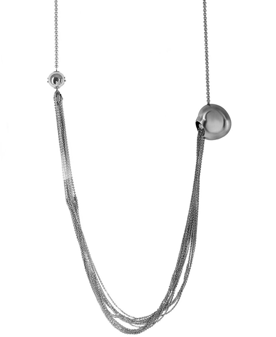 Breil Necklace, Stainless Steel Adjustable Heart Pendant   Fashion