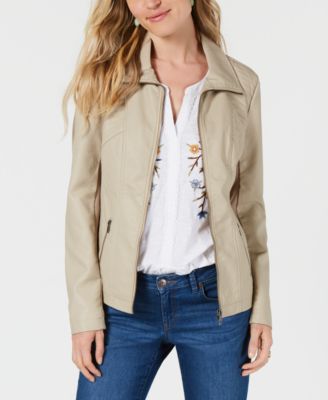 macy's style and co jean jacket