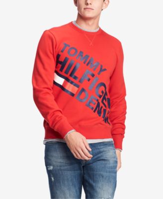 tommy jeans sweatshirt red
