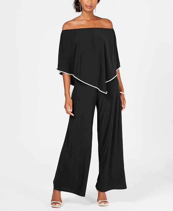 MSK Off-The-Shoulder Overlay Jumpsuit & Reviews - Pants & Leggings ...