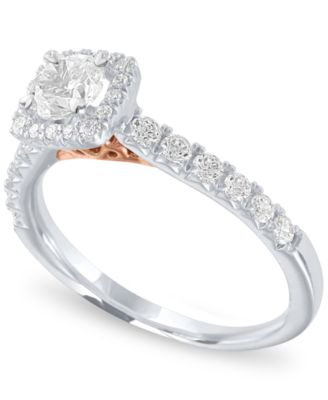 macy's engagement rings rose gold