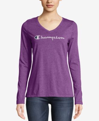 champion purple long sleeve