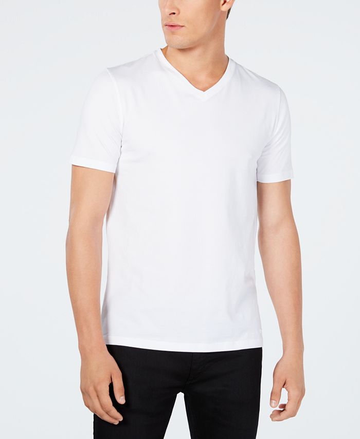 Hugo Men S Stretch V Neck T Shirt Reviews T Shirts Men Macy S