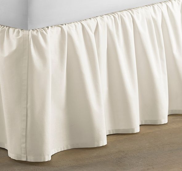 Laura Ashley Queen Solid Ruffle Ivory Bedskirt & Reviews - Bedding ...