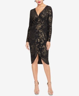 rachel roy faux wrap dress