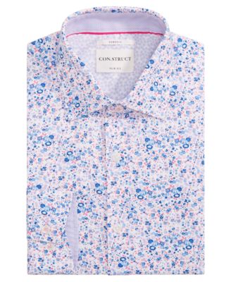 slim fit floral dress shirt