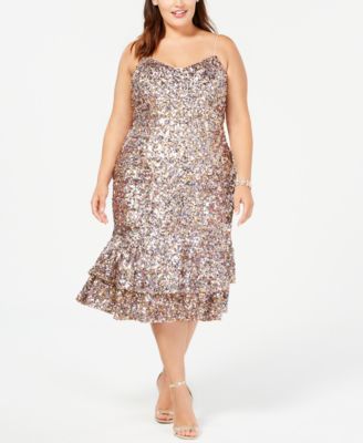 Adrianna Papell Plus Size Multicolored 