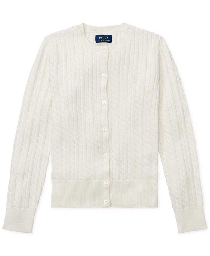Download Polo Ralph Lauren Big Girls Cable-Knit Cotton Cardigan & Reviews - Sweaters - Kids - Macy's