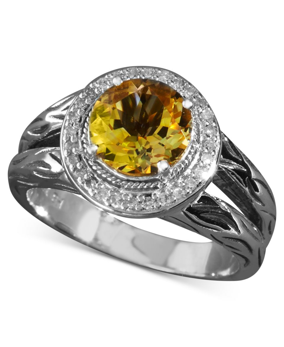 EFFY Collection Sterling Silver Ring, Citrine (4 1/10 ct. t.w.) Oval