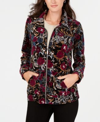 karen scott velour jackets