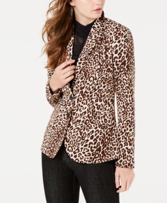 macy's leopard print jacket