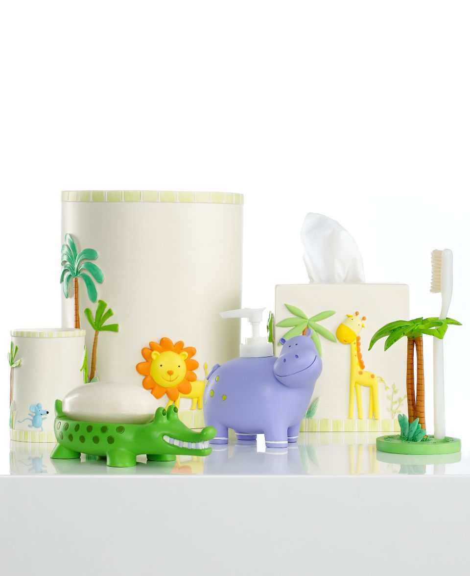 Kassatex Bath Accessories, Zoo Friends Collection