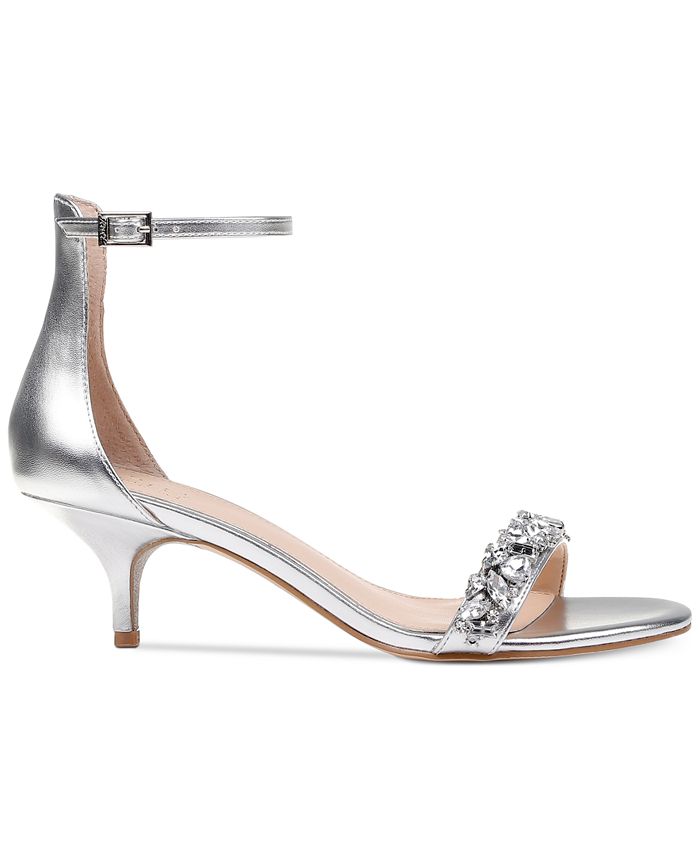 badgley mischka jeweled heel