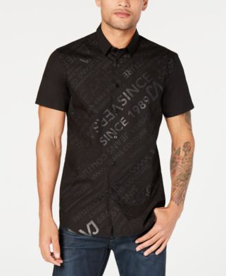 versace men's dress shirt